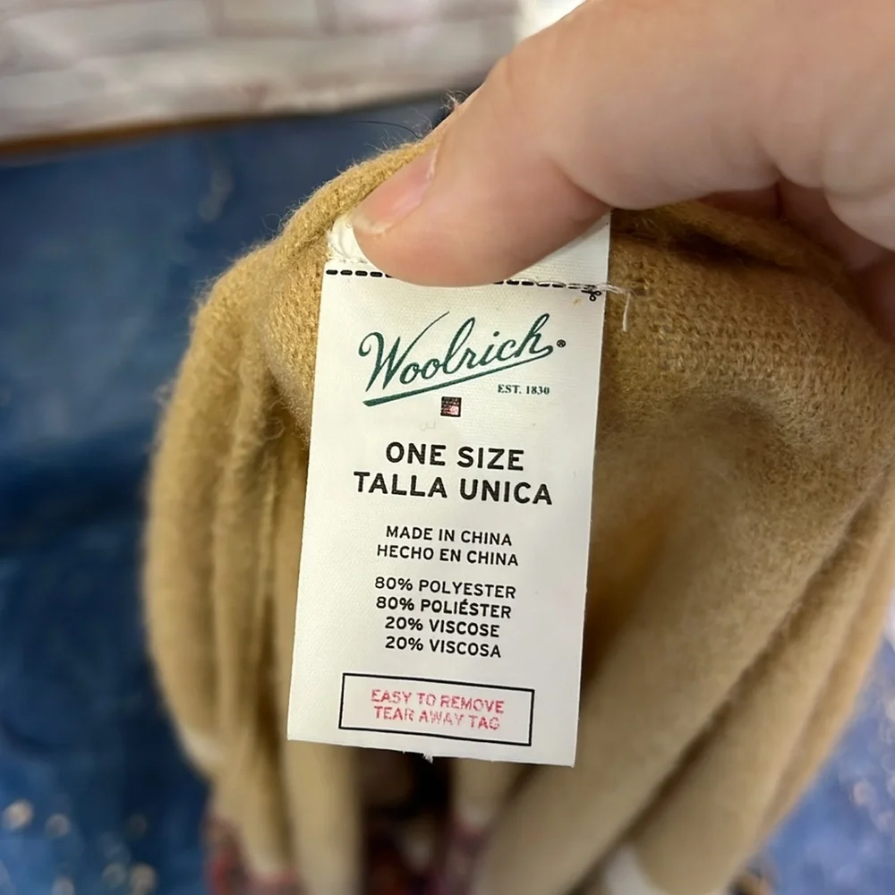 Woolrich Justine Cozy Blanket Wrap Like New